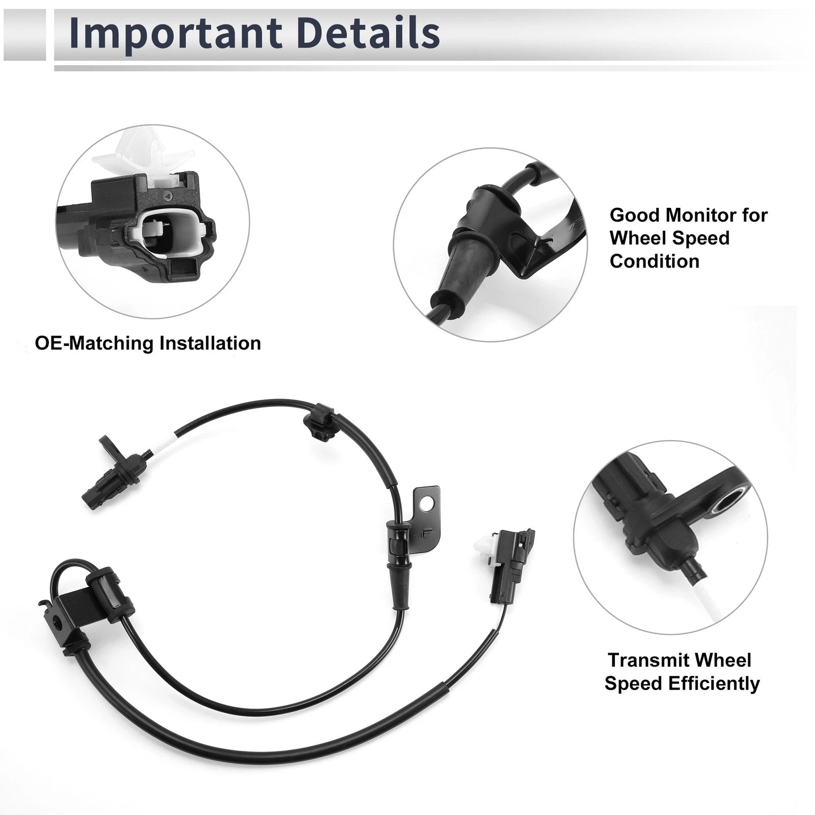ABS Wheel Speed Sensor No. 598103S900 for Hyundai Sonata (2011–2012)