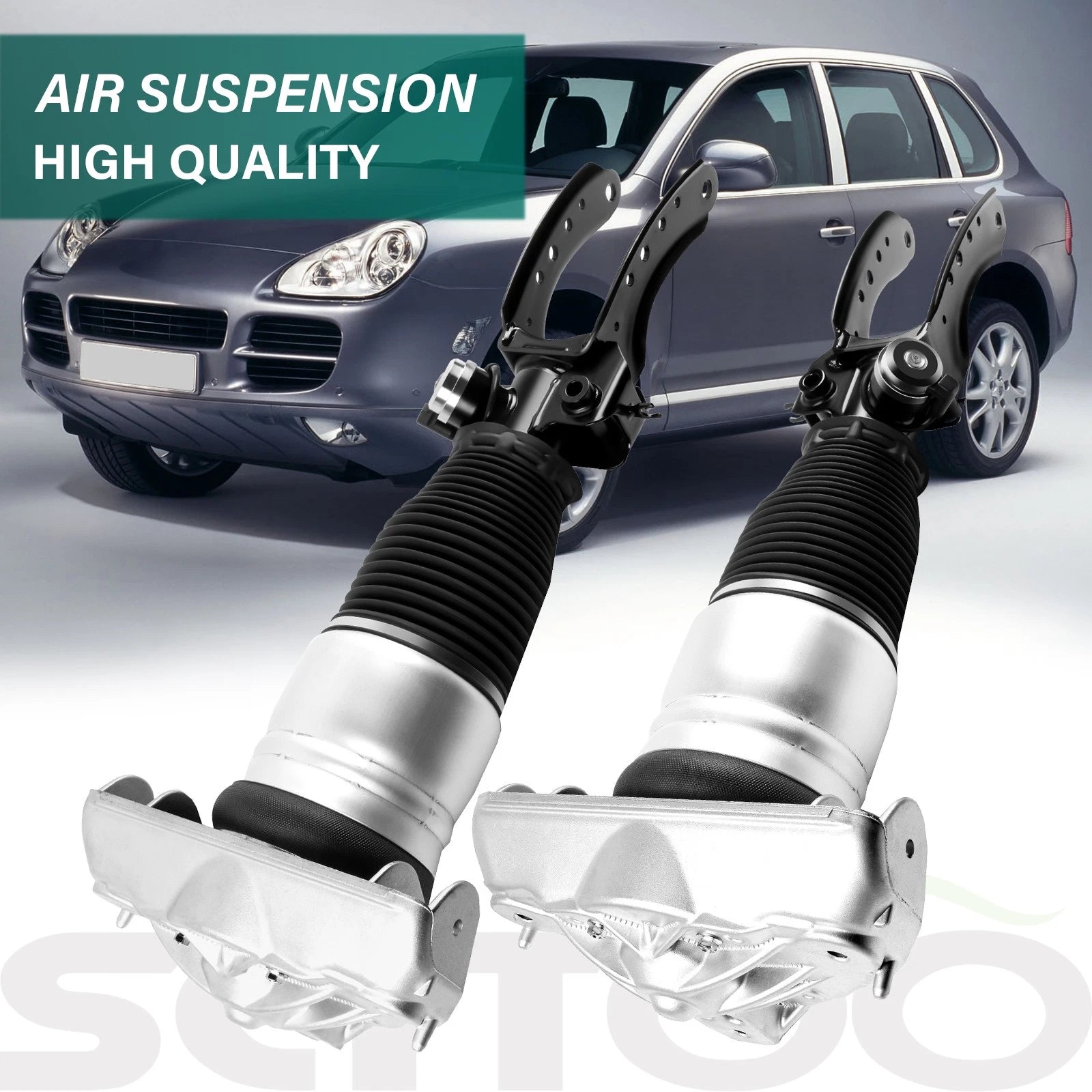 Front Pair Air Suspension Struts for Audi Q7 (2007–2015), Cayenne Turbo (2003–2010), Touareg (2004–2010)