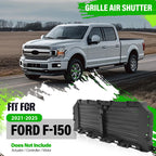 Front Upper Radiator Grille Air Shutter for Ford F-150 (2021–2025)