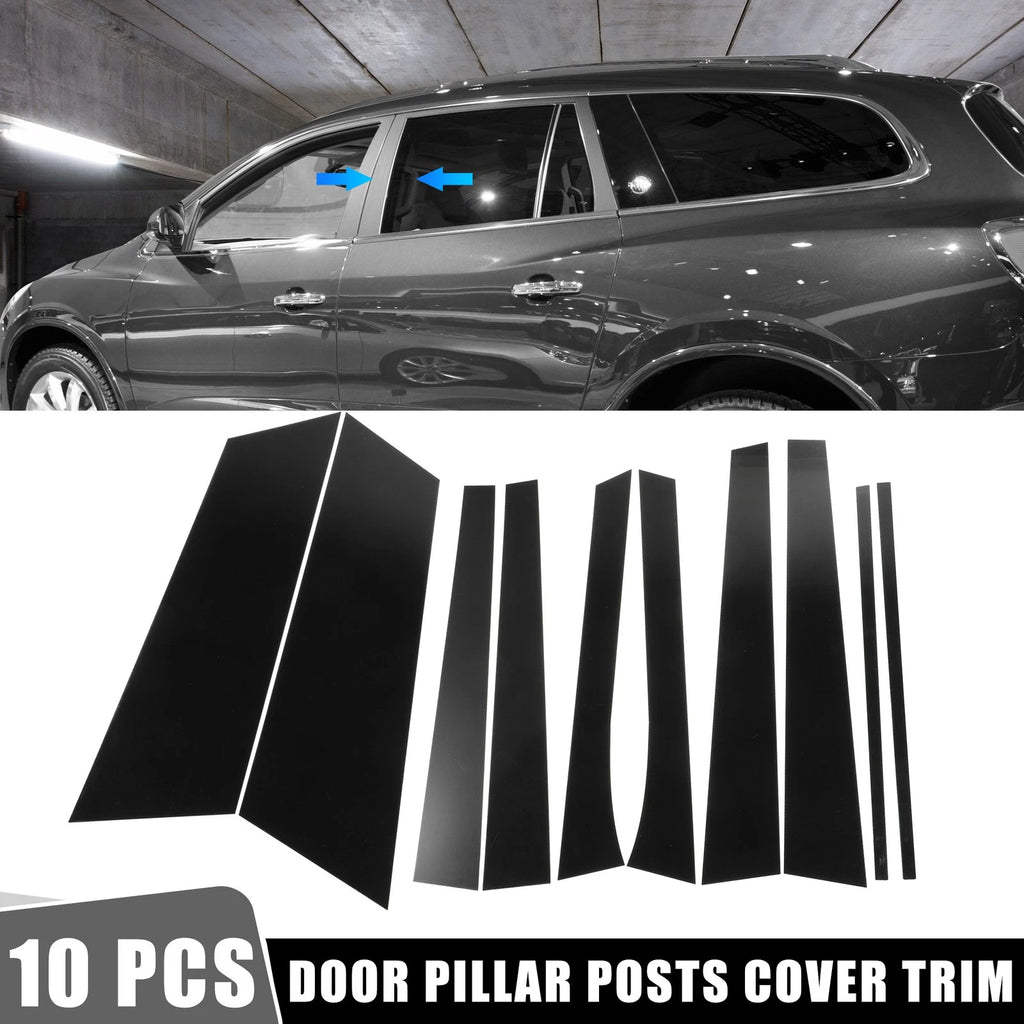 10 Pcs Door Cover Panel Trim Stickers for Buick Enclave (2008–2017)