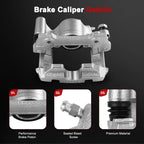 Set of 2 Rear Disc Brake Calipers for Lexus GS350 GS450H (2007–2011)