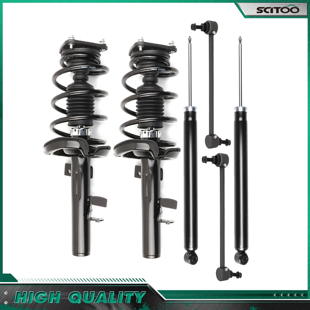 Front Complete Struts Rear Shock Sway Bar Link Kit for Ford Focus (2012–2013)