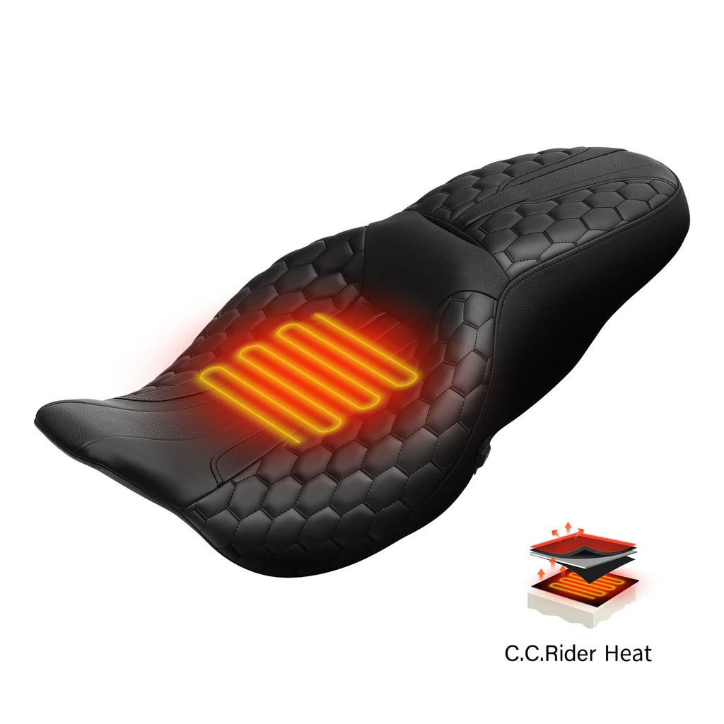 2X Heated Seats for Harley Touring Street Glide (2009–2023)