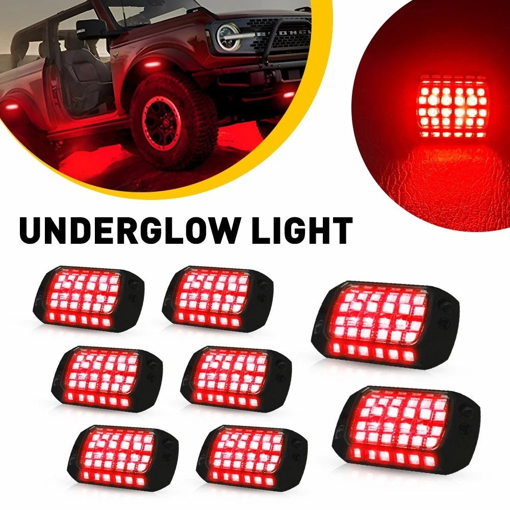 8pcs 36 LED Red Chassis Ambient Light for GM V