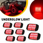 8pcs 36 LED Red Chassis Ambient Light for GM V