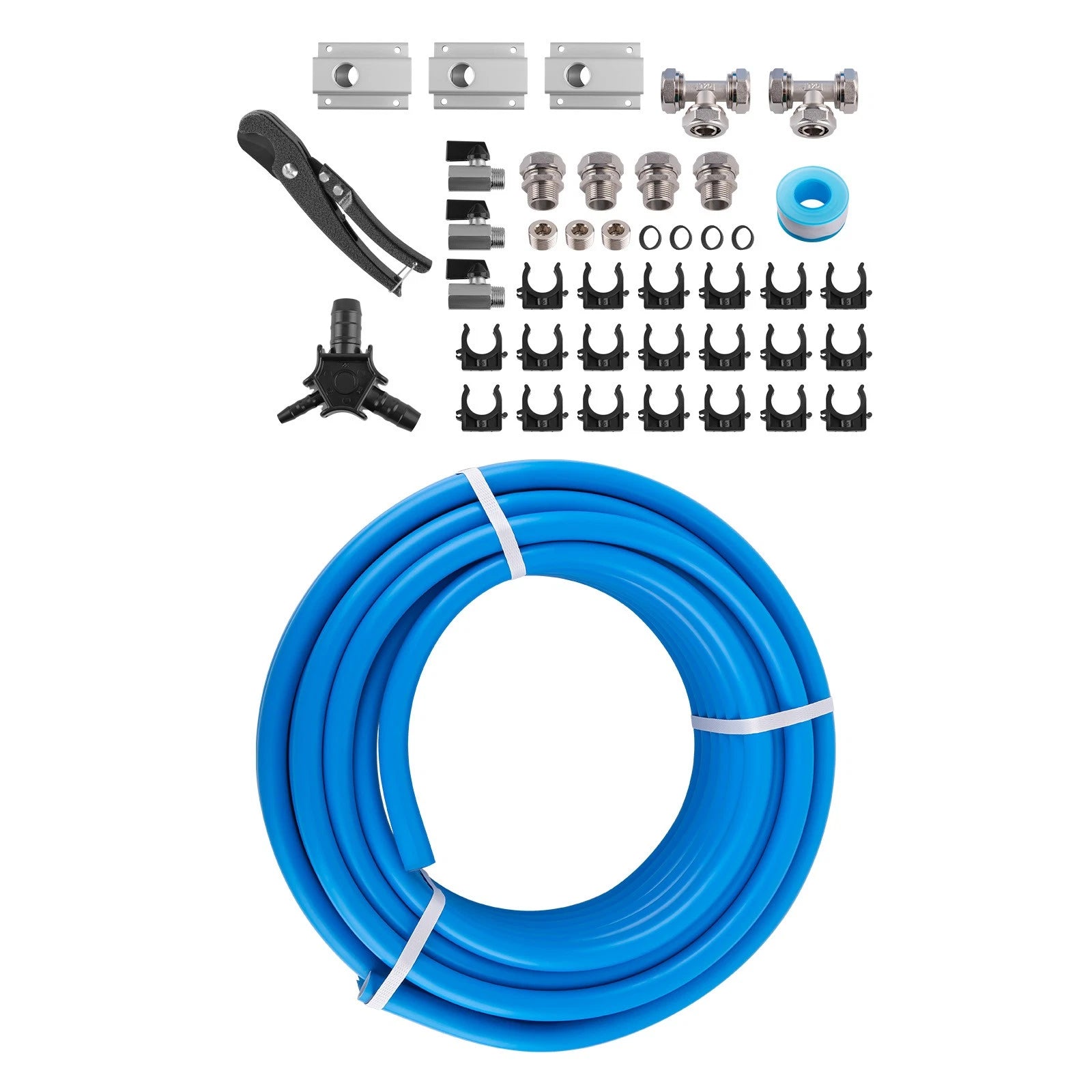 Compressed Air Line System Piping Kit 3/4 Inch for Master Shop