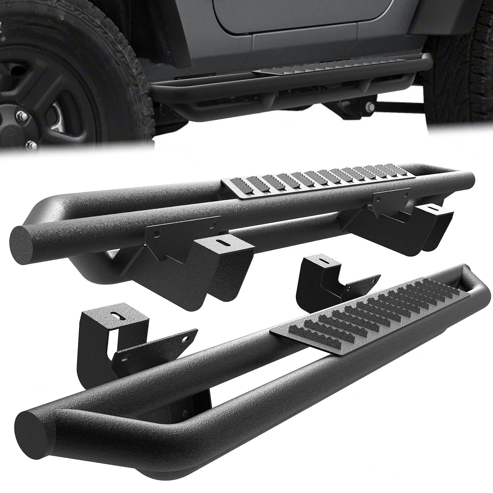 Side Steps Nerf Bars for Jeep Wrangler JK 2 Door (2007–2018)