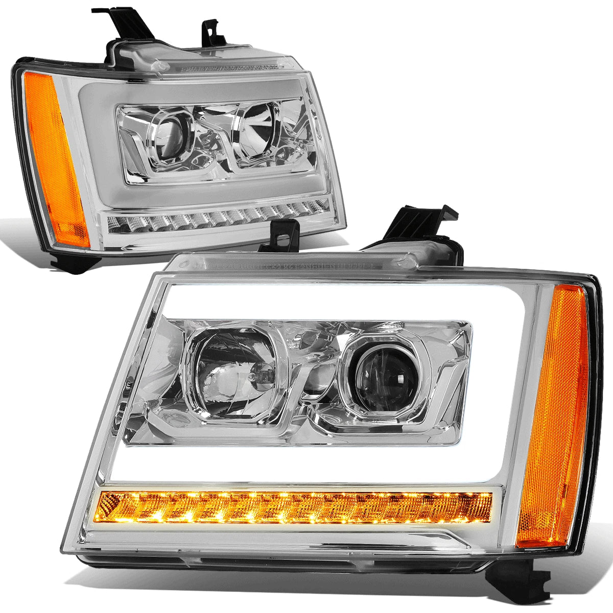 LED Sequential Signal Headlight Lamps for Tahoe Suburban (2007–2014)