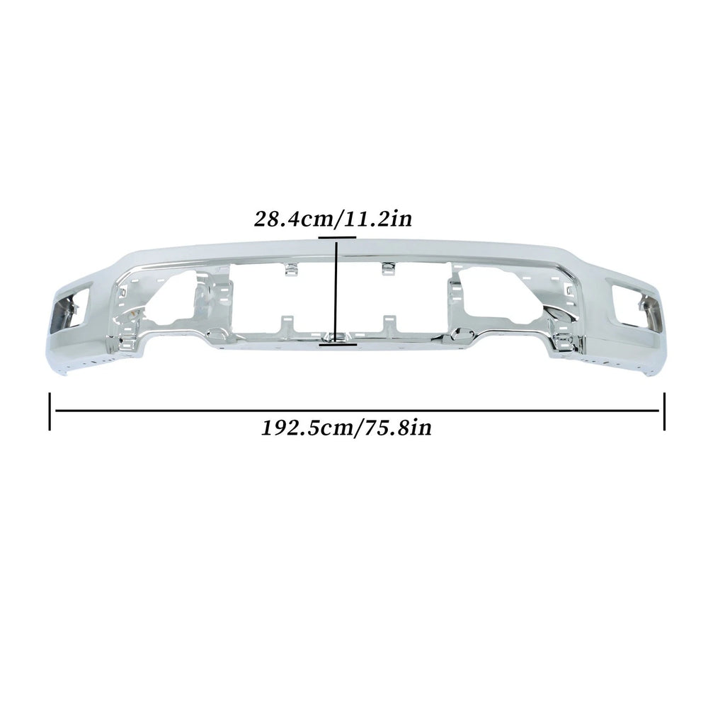 Chrome Replacement Front Bumper Face Bar for Ford F150 (2024–2025)