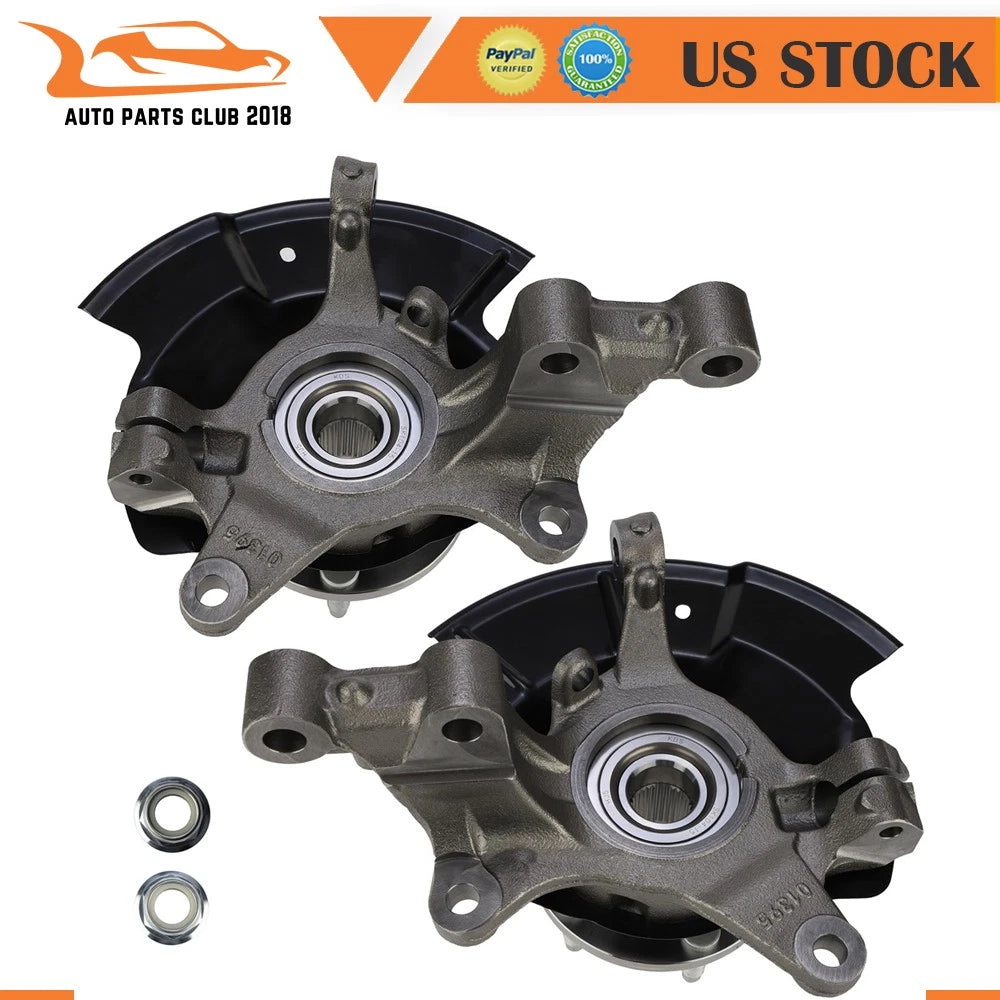 2X Front Wheel Hub Bearing Knuckle Assembly for Ford Edge Lincoln MKX (2007–2010)