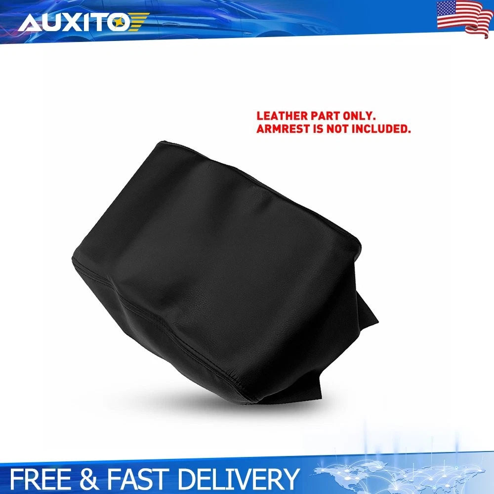 Black Leather Console Lid Cover for Toyota 4Runner (2010–2023)