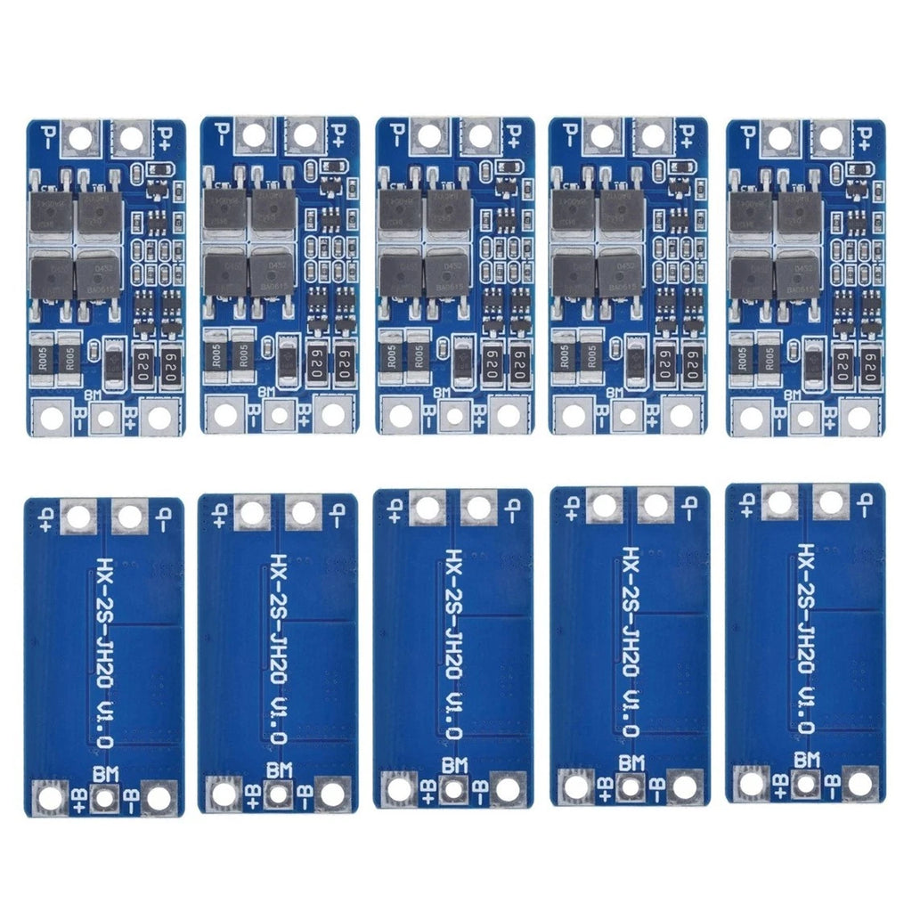 10PCS Protection Board 7.4V 10A with Overcharge Discharge Protection