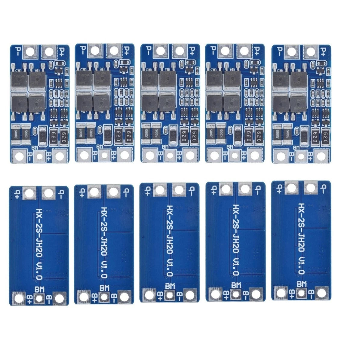 10PCS Protection Board 7.4V 10A with Overcharge Discharge Protection