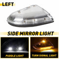 Clear Lens Amber LED Side Mirror Turn Signal Lights LH for Dodge Ram 1500 2500 (2019–2023)