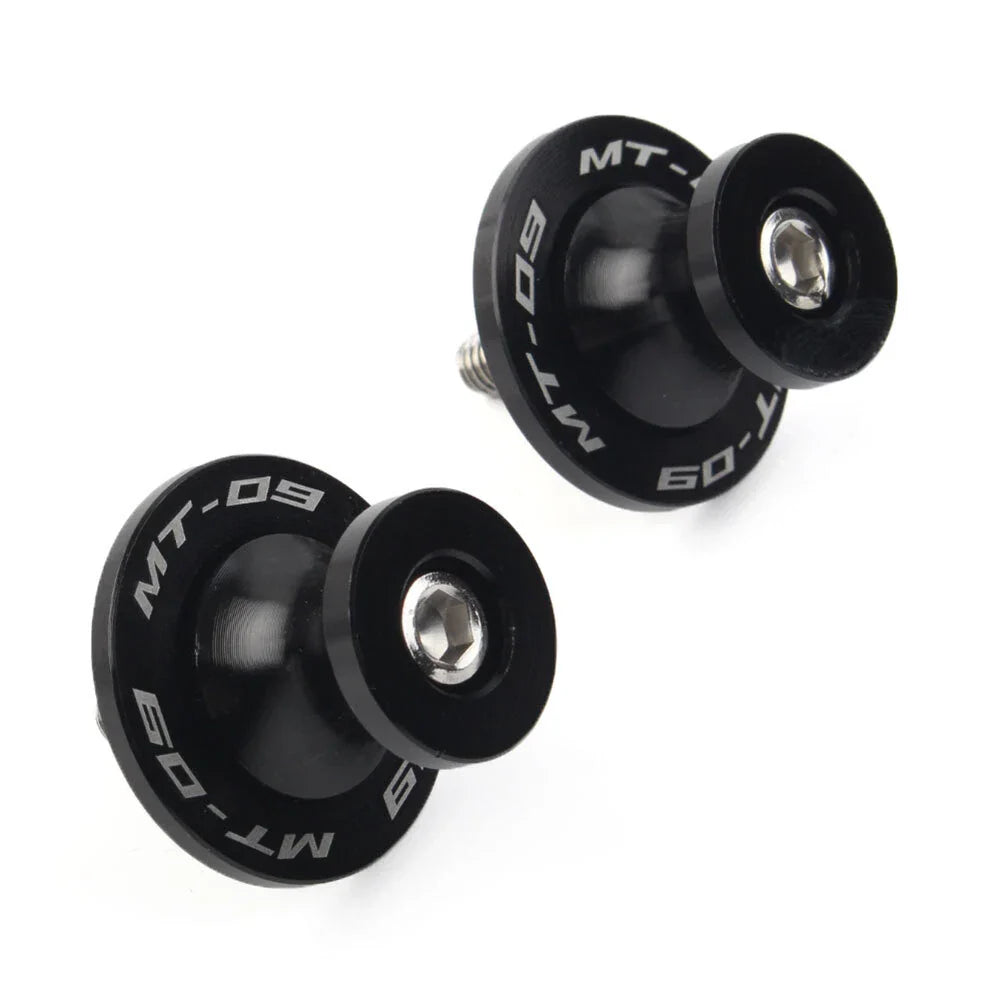 6MM Black Motorcycle Swingarm Spools Sliders for YAMAHA MT-09 FZ09 (2013-2022)