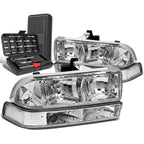 Chrome Clear Headlight Bumper Lamps for C10 Pickup Blazer (1998–2004)