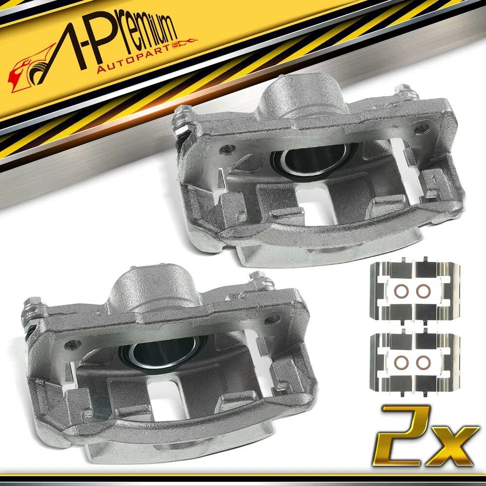 2X Front Brake Calipers with Bracket for Honda Civic (2006–2015)