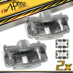 2X Front Brake Calipers with Bracket for Honda Civic (2006–2015)