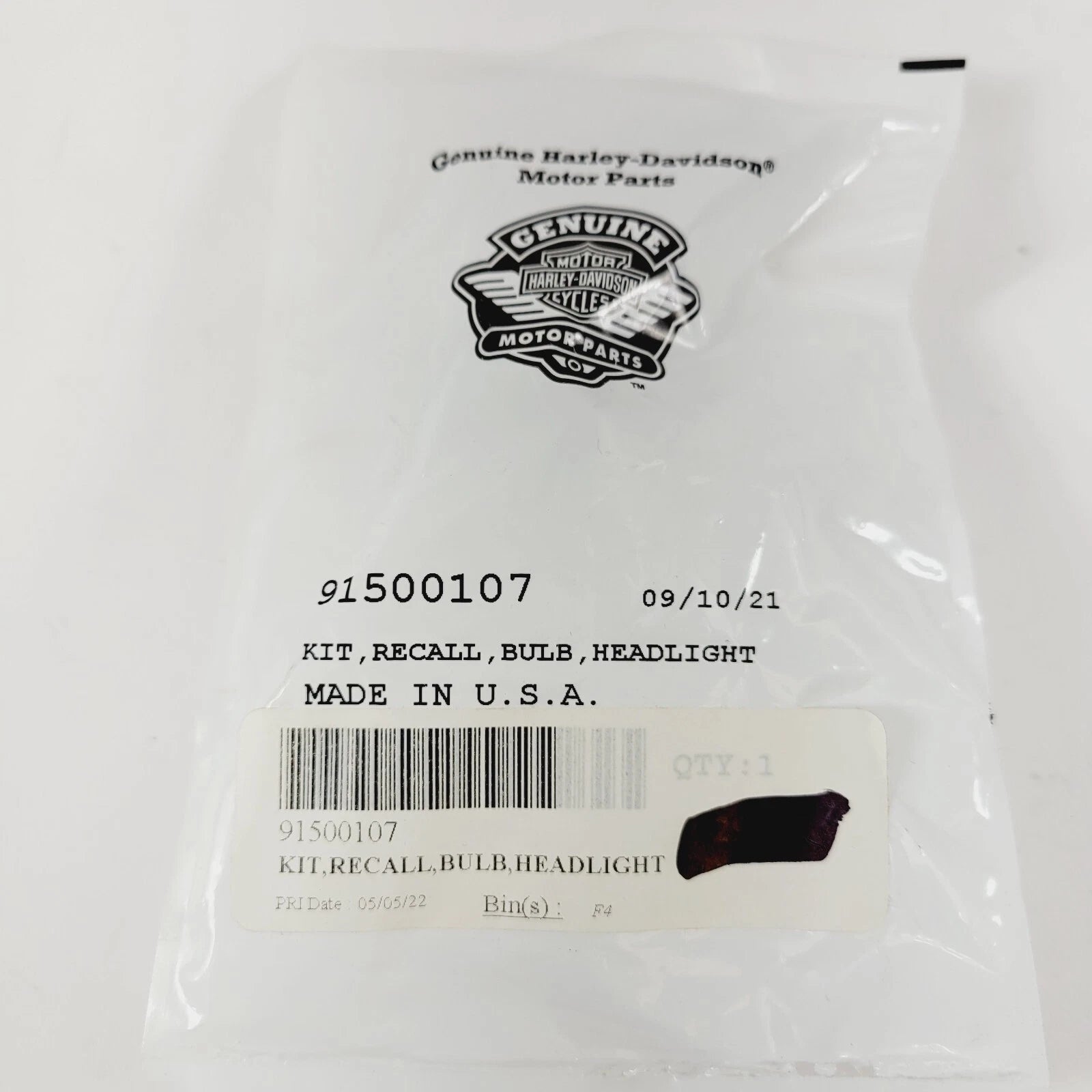 Headlight Insert Kit for Harley Davidson (91500107)