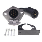 7 Pin Trailer Adapter for Blade to Round Socket Conversion