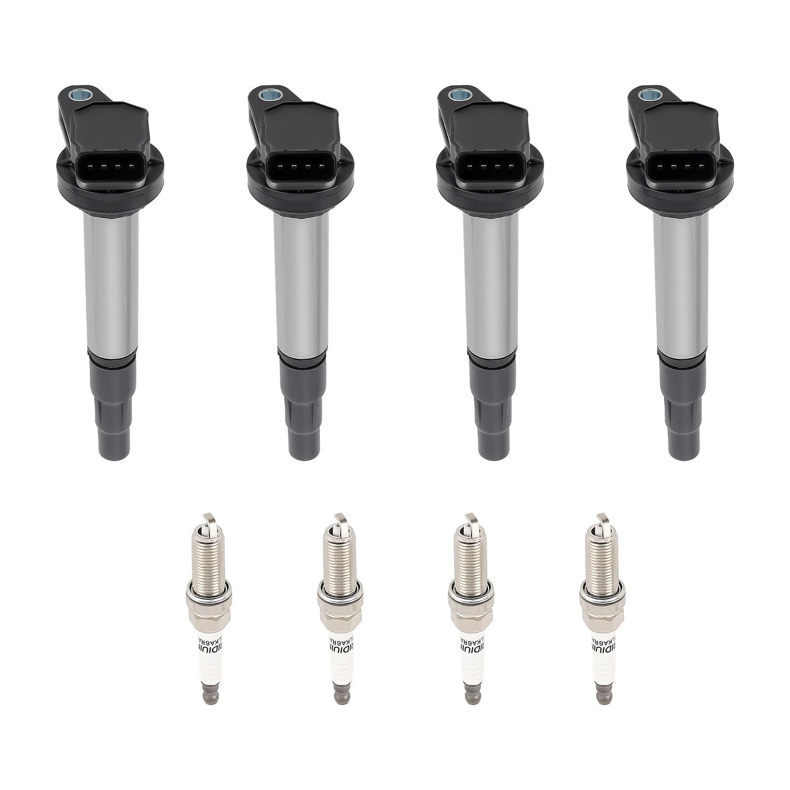 Set of 4 Ignition Coils & Spark Plugs for Toyota C-HR 2.0L L4 (2019–2021) UF596 4711