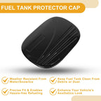 Fuel Tank Door Cap for Hyundai Tucson 2019-2020 Carbon Fiber Black