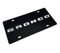 License Plate Frame Premium Black Metal for Ford Bronco (2021–2024)