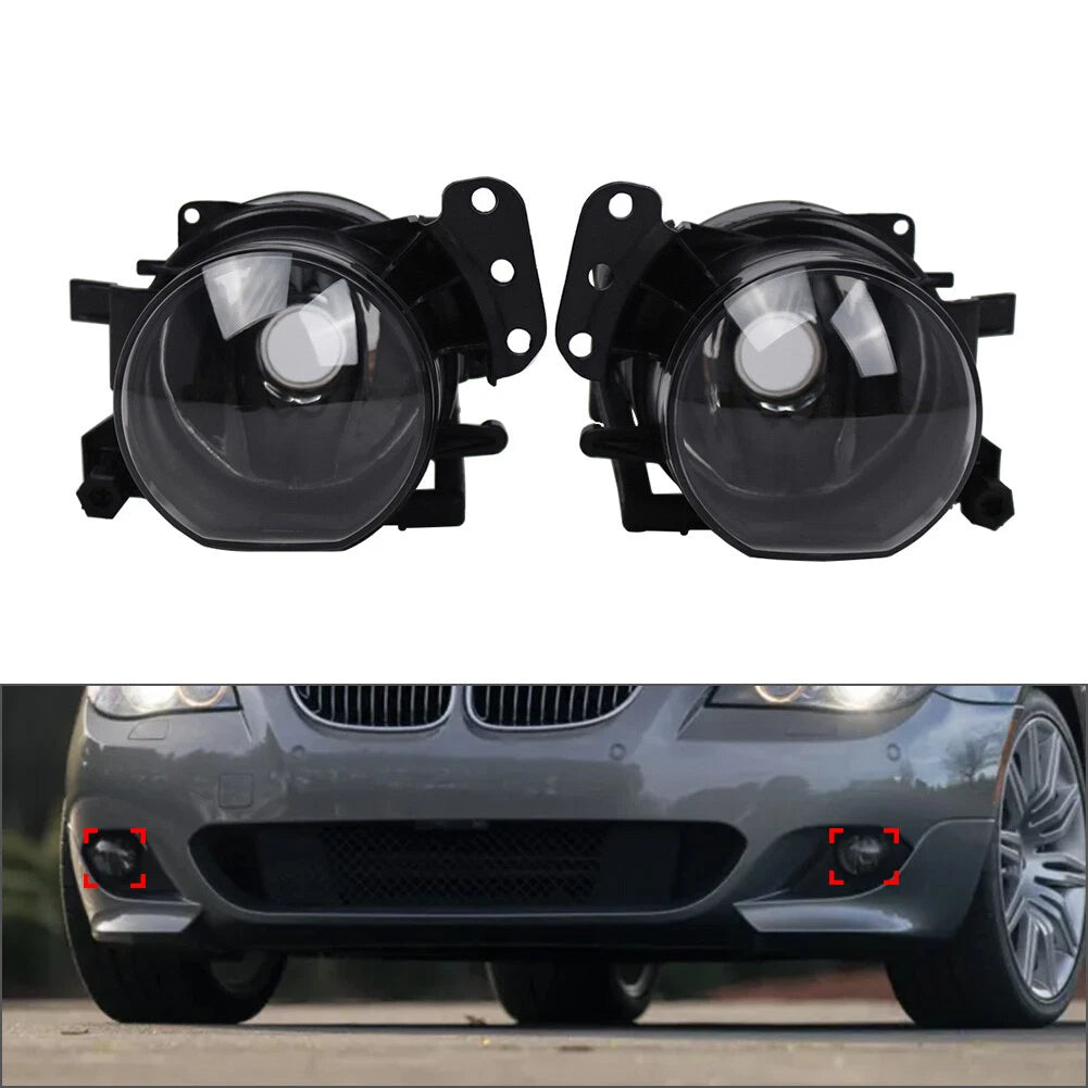 2X Front Fog Light Lamp for BMW E60 525i 528i 530i 535i M5 M-Tech (2004–2010)