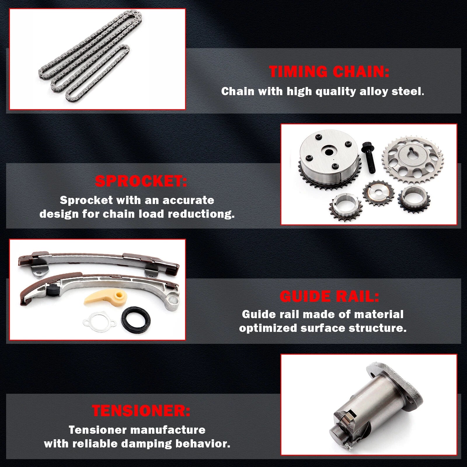 Timing Chain Kit for Toyota Camry 2.4L (2002–2011)