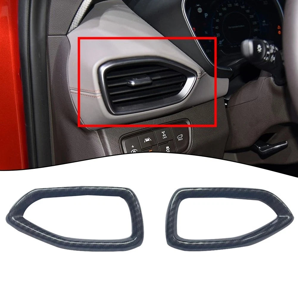 Carbon Fiber Side Air Outlet Vent Trim for Hyundai Santa Fe