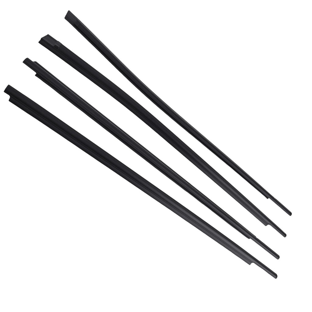 Set of 4 Window Belt Weatherstrip for Toyota Tundra CrewMax (2007–2019) 68164-0C020