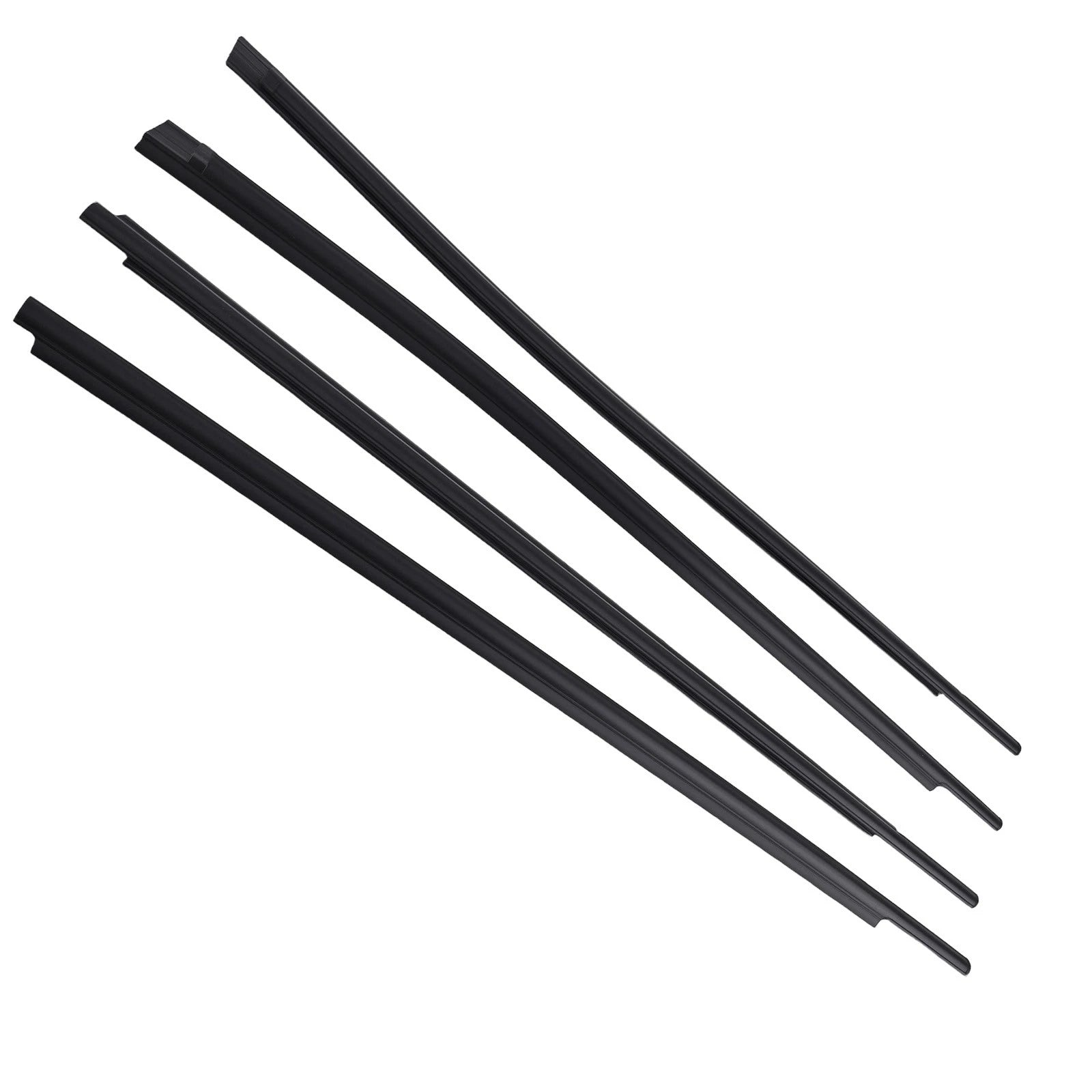 Set of 4 Window Belt Weatherstrip for Toyota Tundra CrewMax (2007–2019) 68164-0C020