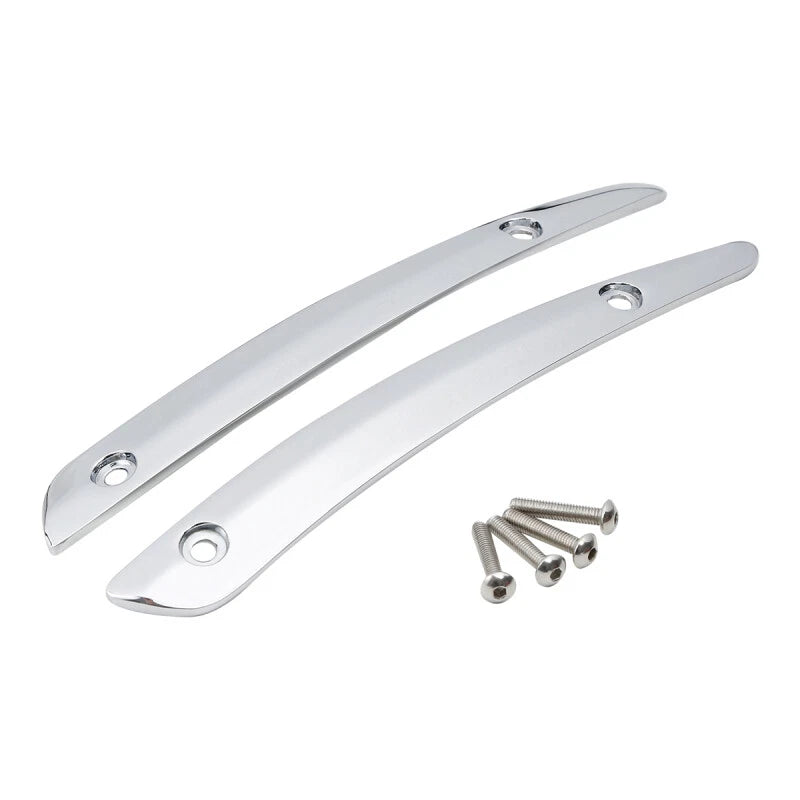 Chrome Split Windshield Trims for Harley Road Glide (2015–2023)