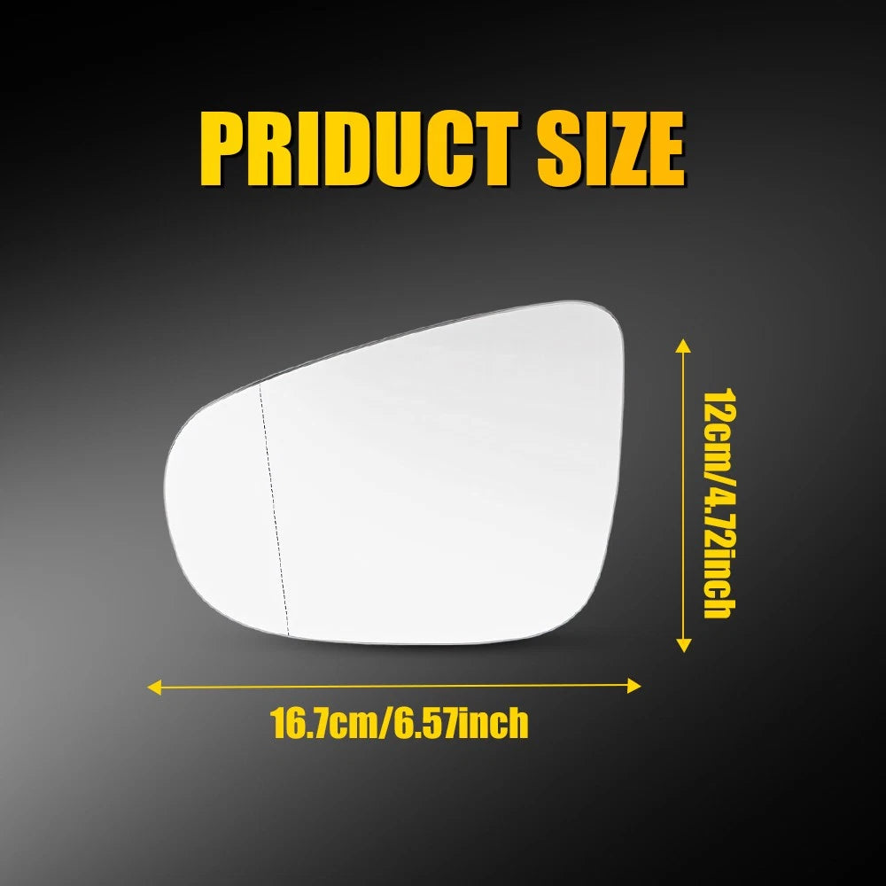 Driver Side Mirror Glass for Volkswagen Golf GTI (2010–2014)