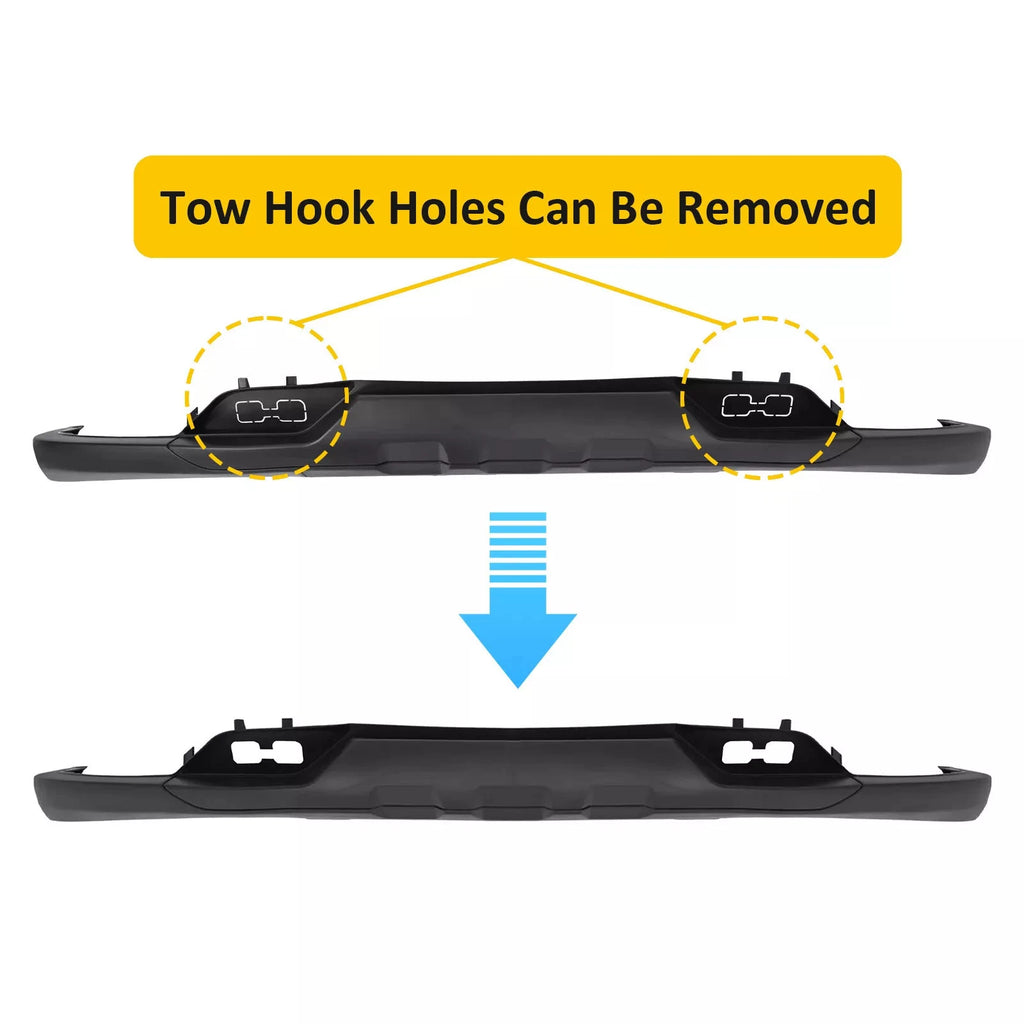 Front Bumper Valance for Chevrolet Silverado 1500 (2016-2018) W/O Tow Hook Holes