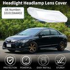 1 Pc Headlight Lens Cover for Honda Civic (2006–2011) No. 33101SNAA02