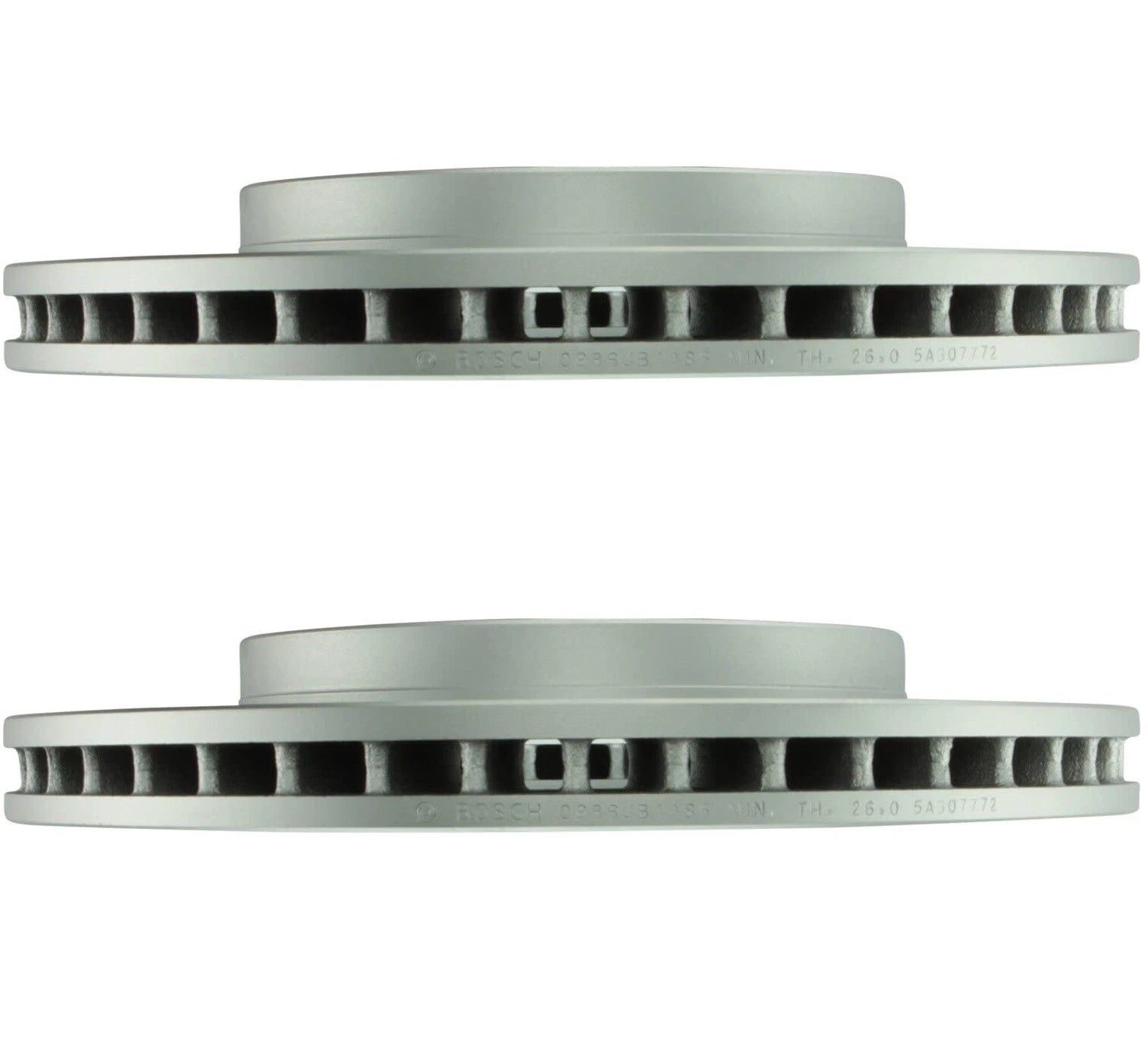 Set of 2 Bosch QuietCast Front Disc Brake Rotors for RX330 RX350 (2004–2019)