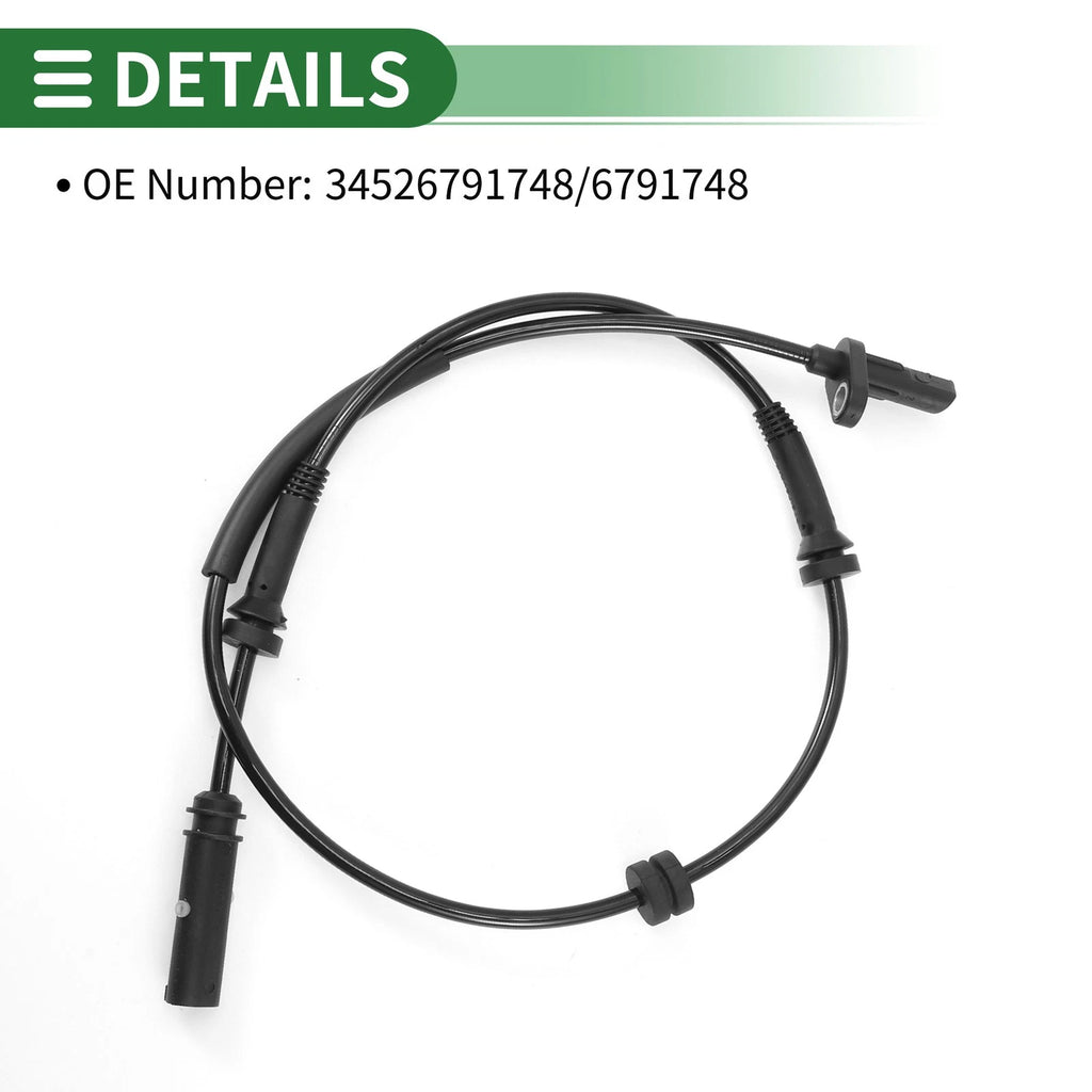 ABS Wheel Speed Sensor for BMW 335i xDrive (2007–2013) No. 34526791748/6791748