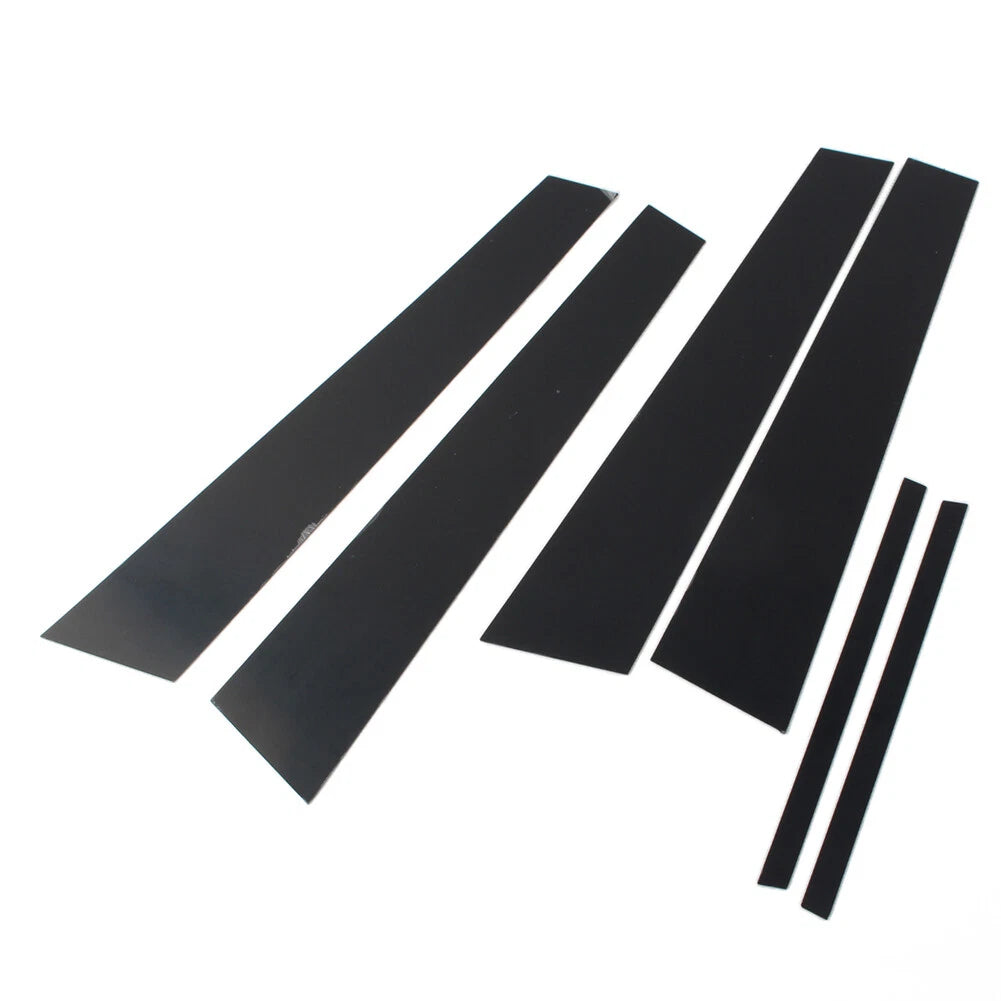6X Bright Black Pillar Posts Door Window Trim for Dodge Charger (2011–2021)