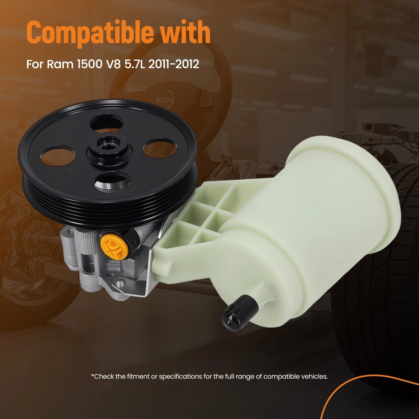 Power Steering Pump with Pulley for Ram 1500 (2011-2012)