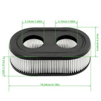 Engine Air Filter Set with Cap for Brigg Models 093J02, 09P700