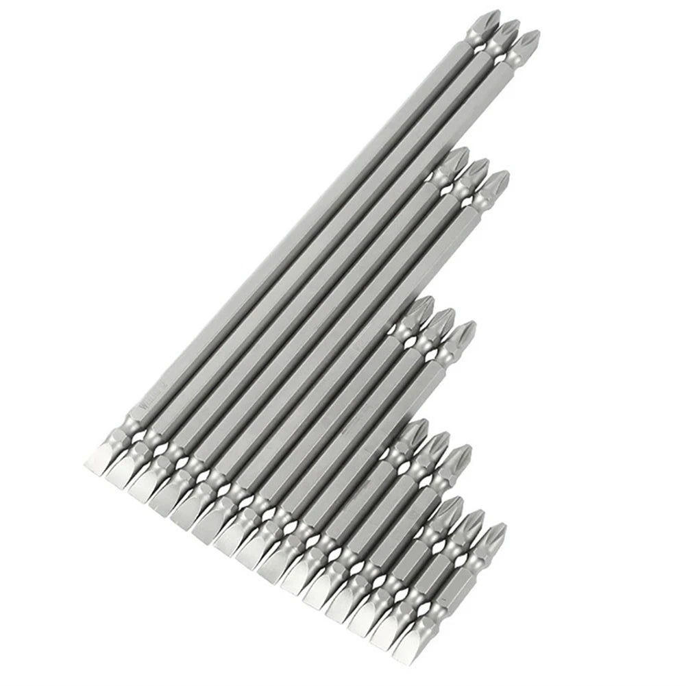 Magnetic Drill Bit Cross PH2 x Slot 6mm Double Head for Electric Screwdriver