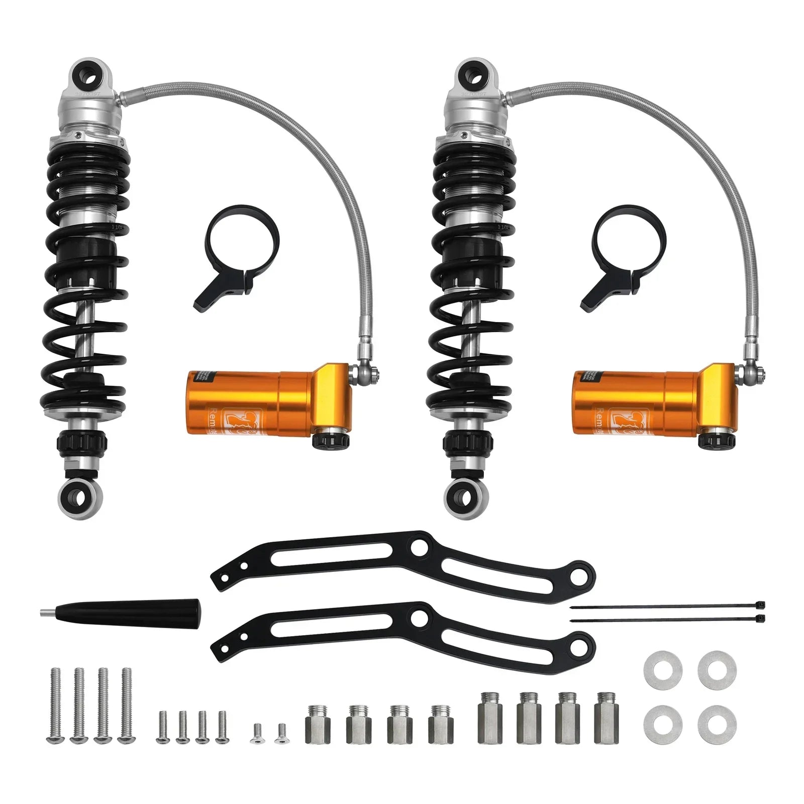 Remote Reservoir Rear Suspension Shocks for Harley Touring Road King (2014-24)