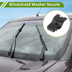 Set of 2 Front Windshield Washer Nozzles for Toyota Sienna Venza (2009–2020) No. 853810T010 Black