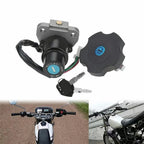 Ignition Switch Fuel Gas Cap Lock for Yamaha TW200 DT200 XT600 (1980–2023) 2X Keys