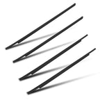 Set of 4 Door Window Weatherstrip Seal Belts for Mitsubishi Outlander Sport