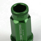 20X M12 X 1.5 Locking Lug Nuts for Racing Rim/Wheel (Tuner, Green)