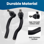 6PCS Front Inner Outer Tie Rod for Toyota Highlander (2001–2003) Steel