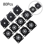 80Pcs Carburetor Metering Diaphragm Repair for ZAMA C1U (A015010)