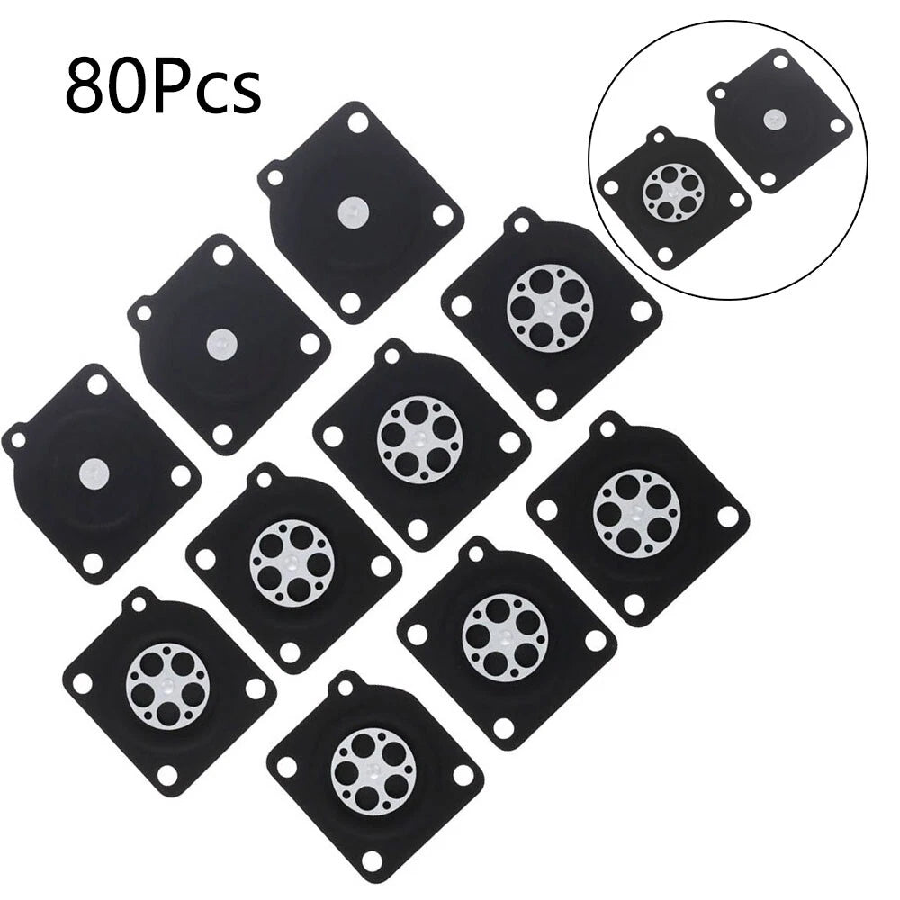 80Pcs Carburetor Metering Diaphragm Repair for ZAMA C1U (A015010)